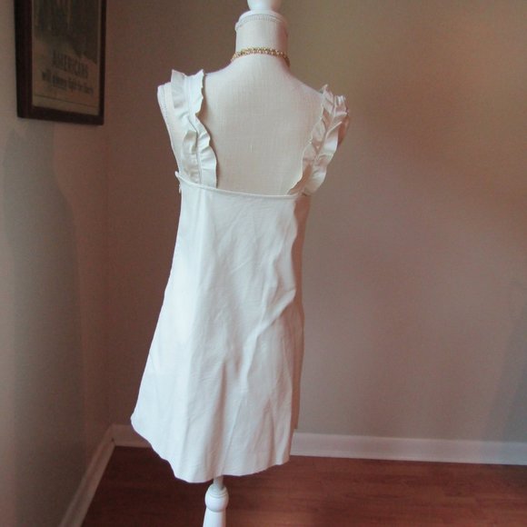 Zara Overall Mini Dress Faux Leather - Picture 4 of 12